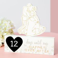 Disney - Cinderella & Prince Charming - Countdown  Plaque