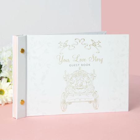 Disney Happily Ever After Cinderella & Prince  Guest Book