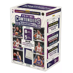 NBA Panini 2022-23 Contenders Basketball Trading Card BLASTER Box [5 Packs, 1 Autograph OR Memorabilia Card]