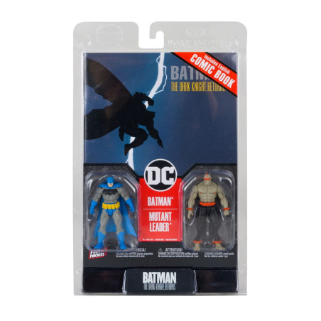 DC Direct Gaming Action Figures Batman (Blue) & Mutant Leader (Dark Knight Returns 1) 8 cm