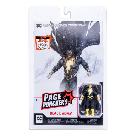 DC Page Punchers Action Figure Black Adam (Endless Winter) 8 cm