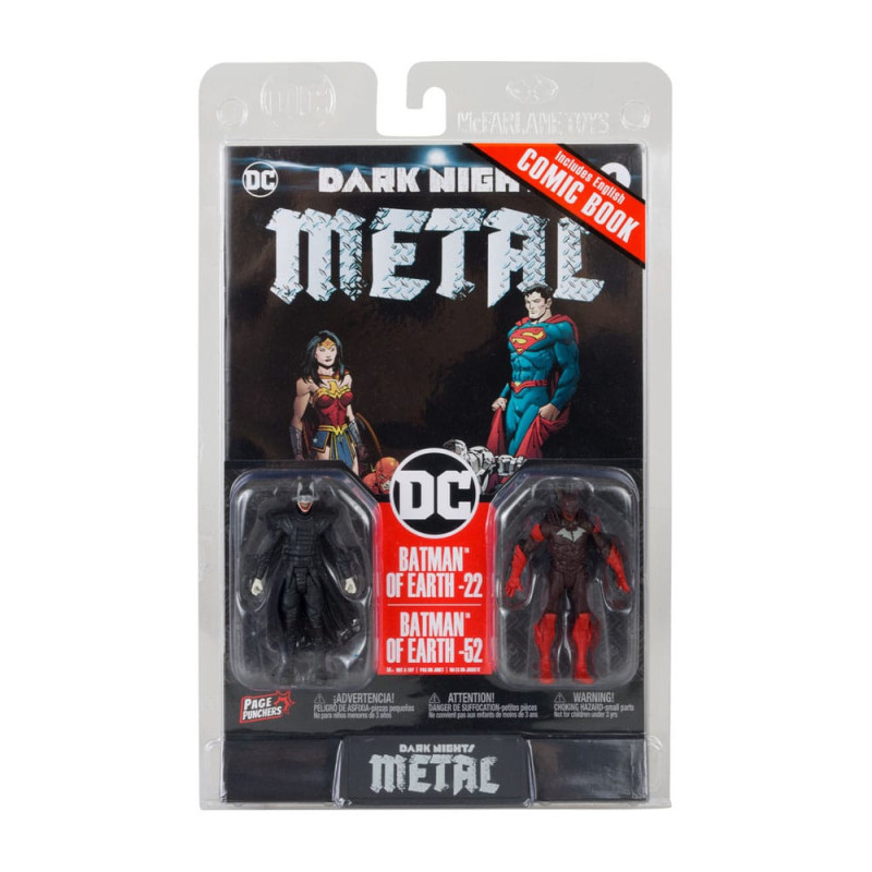 DC Direct Gaming Action Figures Batman Who Laughs & Red Death (Dark Nights Metal 1) 8 cm