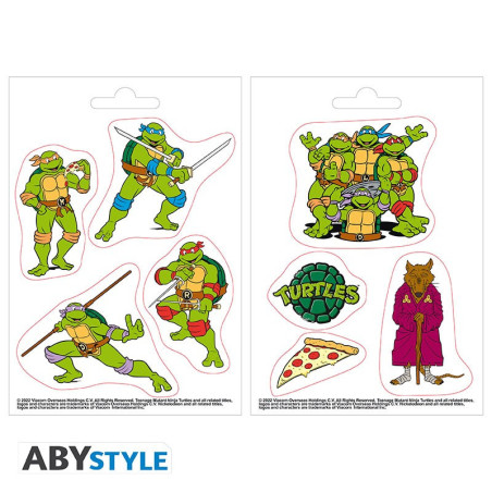 TMNT - Stickers - 16x11cm/ 2 sheets - Turtles & Splinter