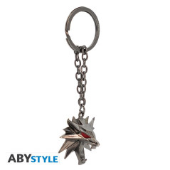 THE WITCHER - Keychain 3D "Wolf School Emblem"