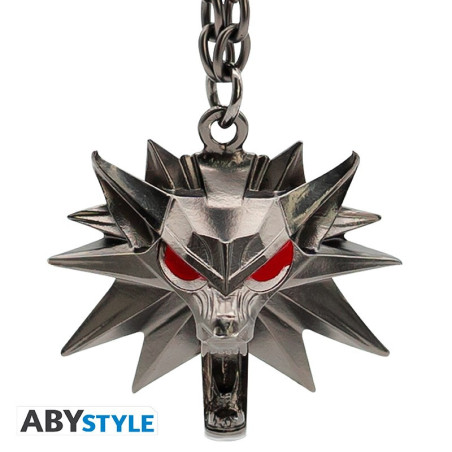 THE WITCHER - Keychain 3D "Wolf School Emblem"