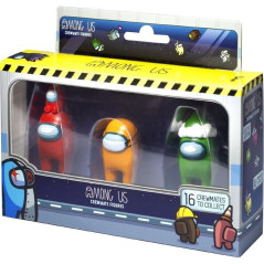 P.M.I. Among Us Crewmate Figures 3 Pack (4cm) (S3)