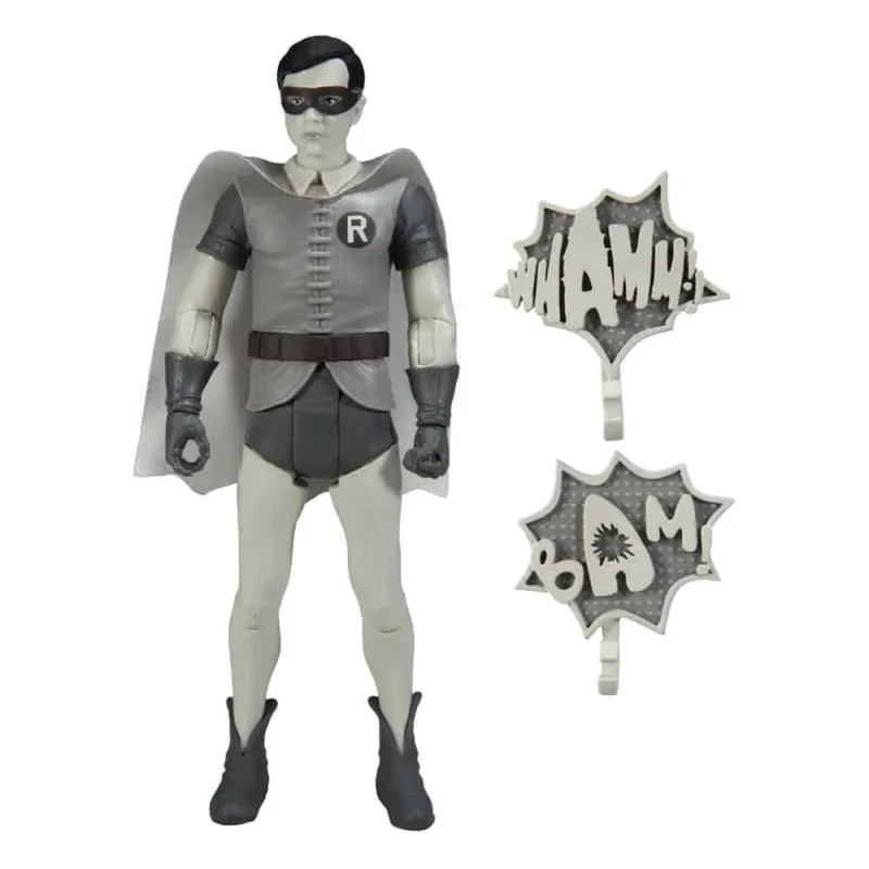 DC Retro Action Figure Batman 66 Robin (Black & White TV Variant) 15 cm