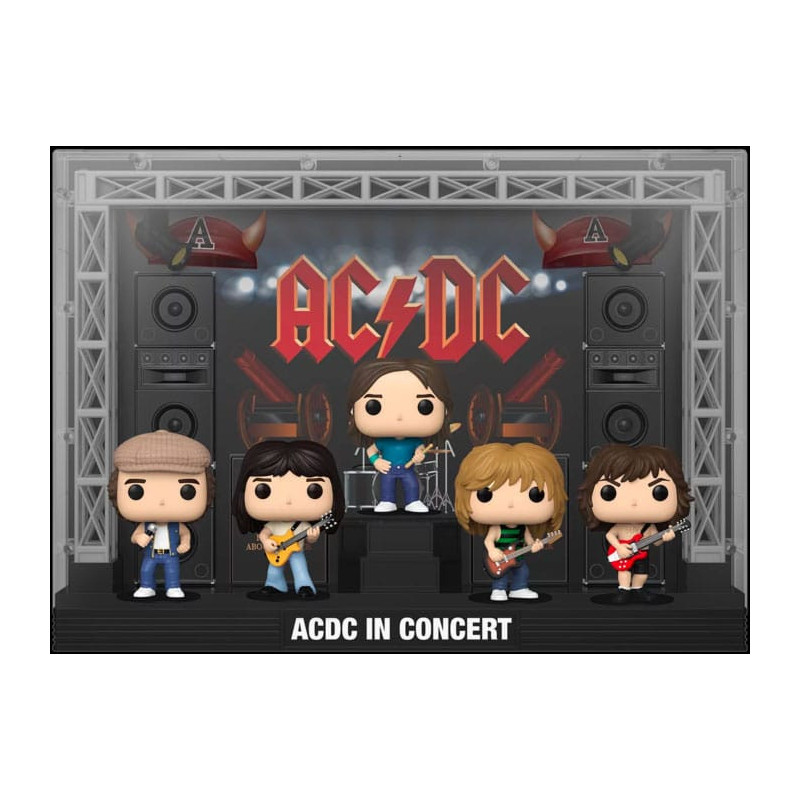 AC/DC POP! Moments DLX Vinyl Figure 5-Pack AC/DC in Concert 9 cm