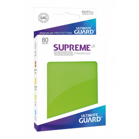 Ultimate Guard Supreme UX Sleeves Standard Size Light Green 80