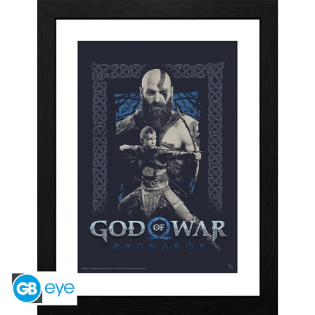 GOD OF WAR - Framed print "Kratos and Atreus"