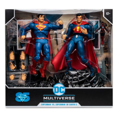 DC Multiverse Multipack Action Figure Superman vs Superman of Earth-3 (Gold Label)
