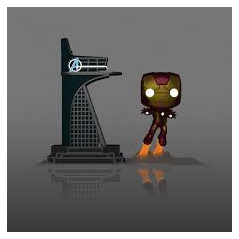 Funko Pop! Town: Marvel The Infinity Saga - Avengers Tower & Iron Man Glows in the Dark Special Edition (35)