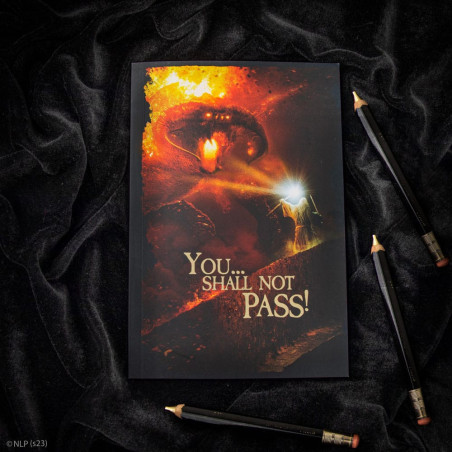 Lord of the Rings Notebook You... Shall not pass!