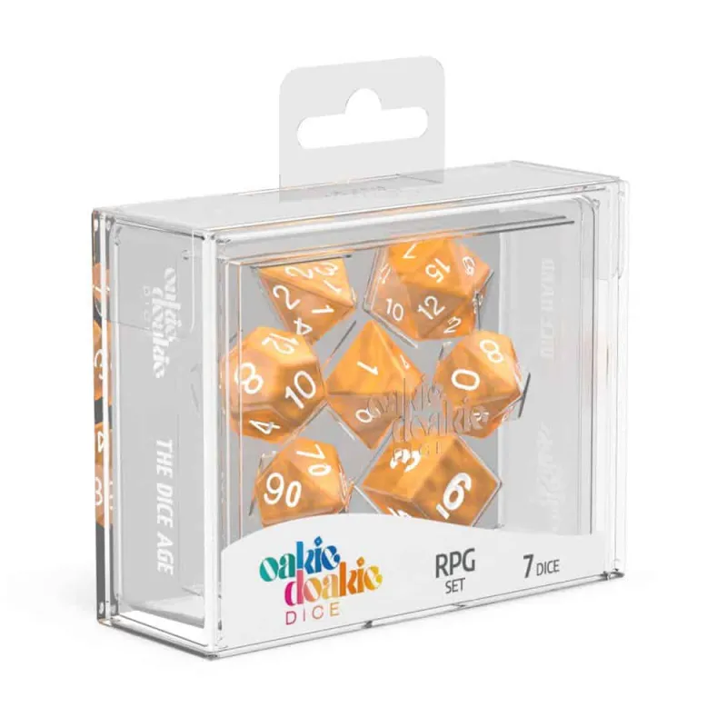 ΖΑΡΙΑ - Oakie Doakie Dice RPG Set Marble - Διάφορα χρώματα