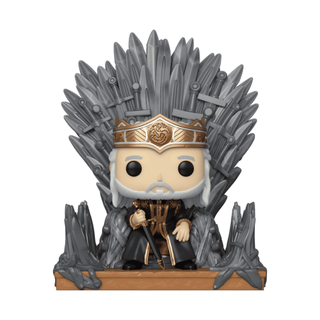 HOUSE OF THE DRAGON POP! DELUXE VISERYS ON THE IRON THRONE (12)