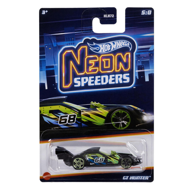Hot Wheels Neon Speeders- Αυτοκινητάκι - GT Hunter