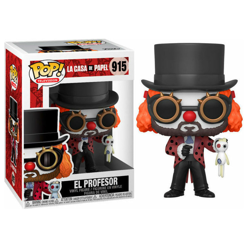 Funko Pop! Television: La Casa de Papel - EL Profesor (Clown) 915