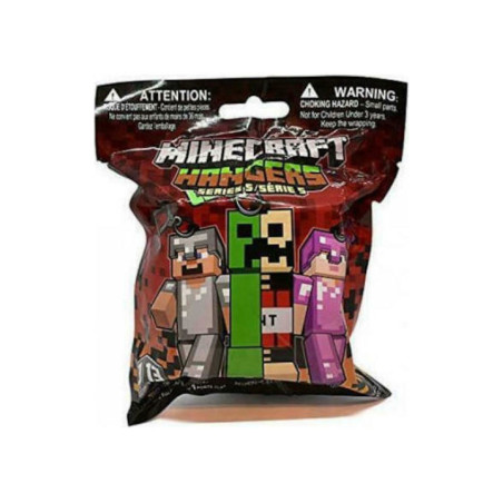 Σακουλάκι με μπρελόκ Minecraft series 5 (τυχαίο σχέδιο)