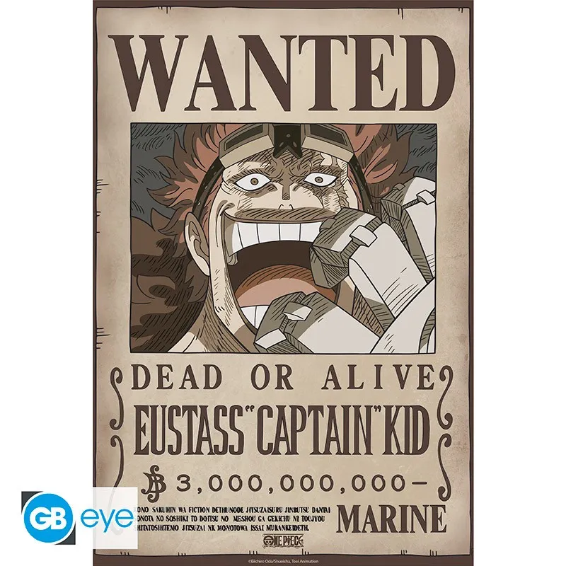 One Piece - Poster - Wanted Kid Wano 52 x 38cm