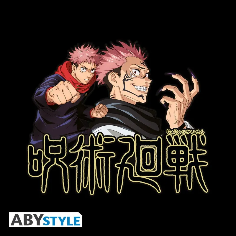 Jujutsu Kaisen - Tshirt - Itadori & Sukuna - Black