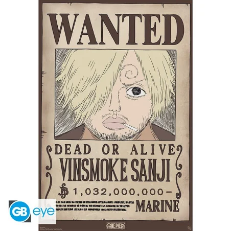 ONE PIECE - Poster Maxi - Wanted Sanji Wano