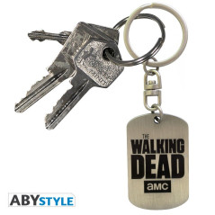 THE WALKING DEAD - Keychain "Dog tag logo"