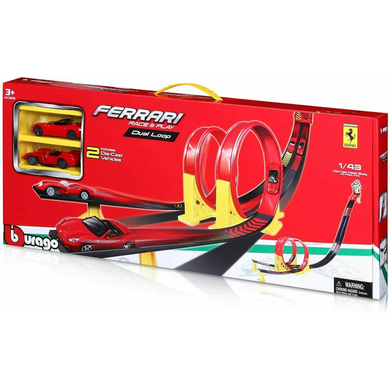 Ferrari Dual Loop - Race and Play - Set με 2 Ferrari - 1/43