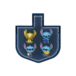 Funko 4-pack Pocket Pop! Disney: Happy Hanukkah - Stitch Dreidel Box