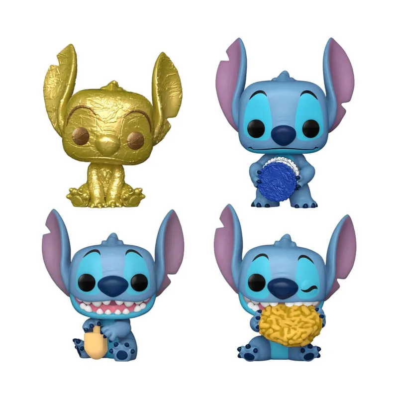Funko 4-pack Pocket Pop! Disney: Happy Hanukkah - Stitch Dreidel Box