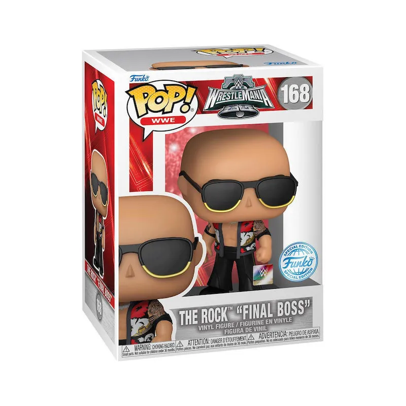 Funko Pop! WWE: Wrestlemania - The Rock "Final Boss" (Special Edition) 168