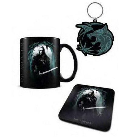 The Witcher (The Hunter) Gift Set (Mug, Coaster & Keychain)