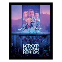KPop Demon Hunters - Collector Print Framed Poster - Movie Key Art