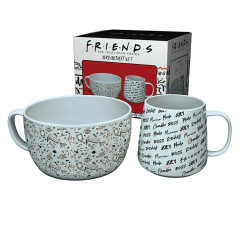 FRIENDS - Breakfast Set Mug + Bowl - Doodle
