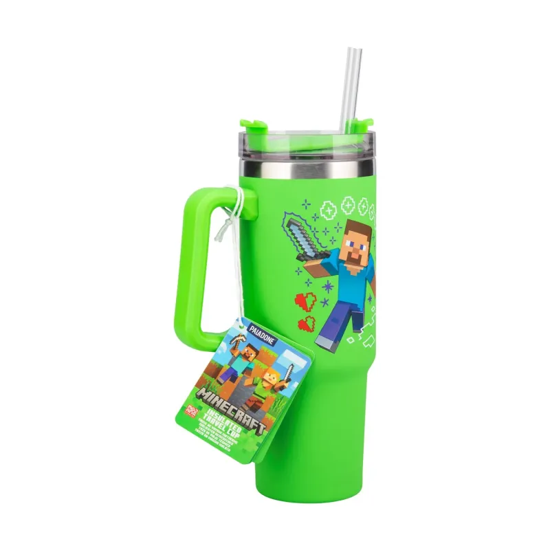 Minecraft - Green Multiway Insulated Travel Cup Straw