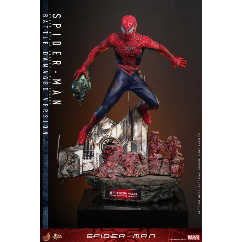 Movie Masterpiece: Spider-Man - 1/6 Action Figure - Spider-Man (Battle Damaged Version) 30 cm