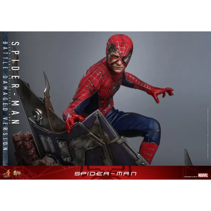 Movie Masterpiece: Spider-Man - 1/6 Action Figure - Spider-Man (Battle Damaged Version) 30 cm