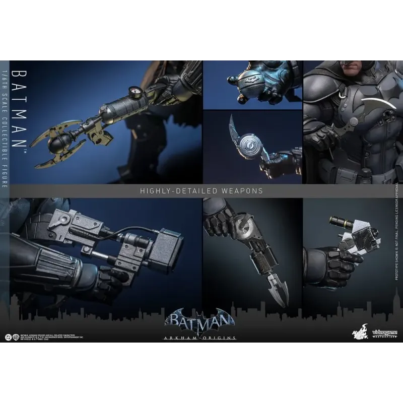 Batman Arkham Origins Videogame Masterpiece Action Figure 1/6 Batman 33 cm