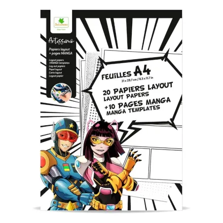Sycomore Μπλοκ A4 Layout 30Φ + 10 Manga Templates