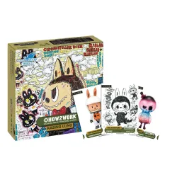 How2work Labubu Collectible Chrome Trading Cards The Monsters Series 3