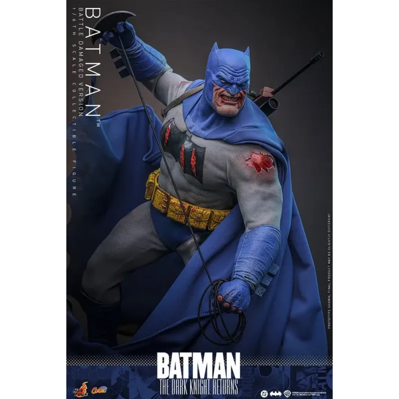 Batman: The Dark Knight Returns Comic Masterpiece Action Figure 1/6 Batman (Battle Damaged Version) 32 cm
