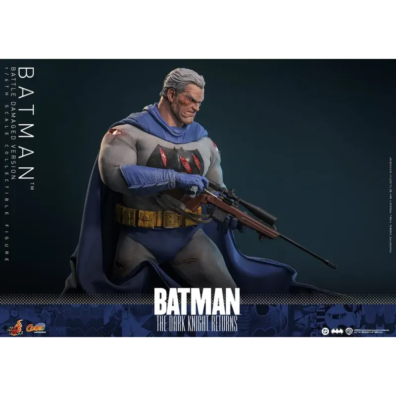 Batman: The Dark Knight Returns Comic Masterpiece Action Figure 1/6 Batman (Battle Damaged Version) 32 cm