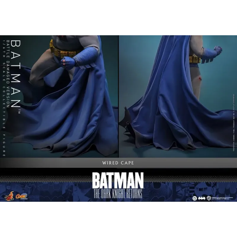 Batman: The Dark Knight Returns Comic Masterpiece Action Figure 1/6 Batman (Battle Damaged Version) 32 cm