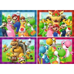 Super Mario Puzzle 4-Pack Time for Mario! (4x100 Pieces)