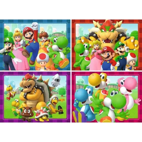 Super Mario Puzzle 4-Pack Time for Mario! (4x100 Pieces)