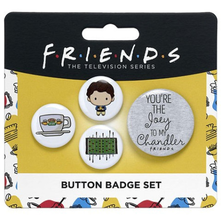 Chandler 4 Button Badge Set - Friends