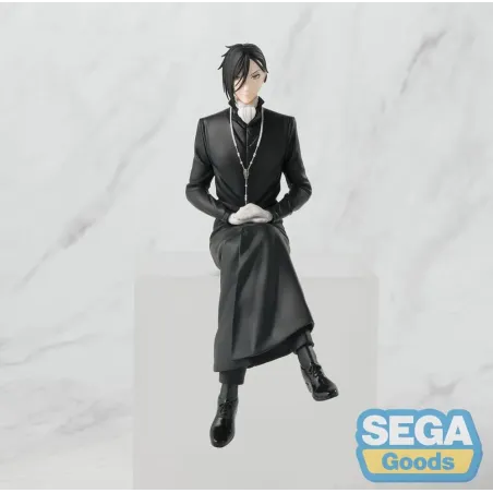 Black Butler: Boarding School Arc PM Perching PVC Statue Sebastian Mic