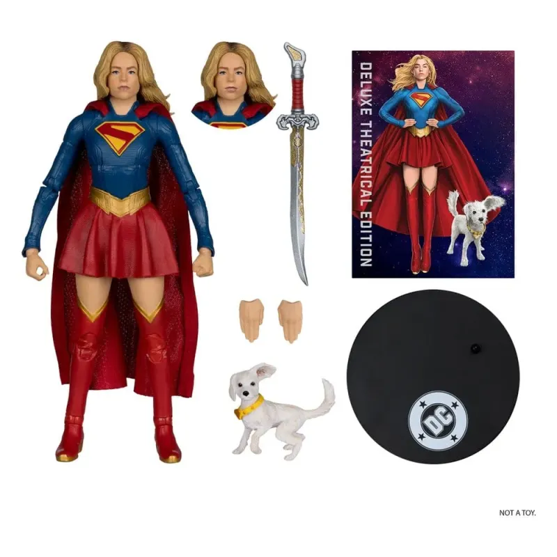 Supergirl (2026) DC Theatrical Deluxe Edition Action Figure Supergirl & Baby Krypto 17 cm