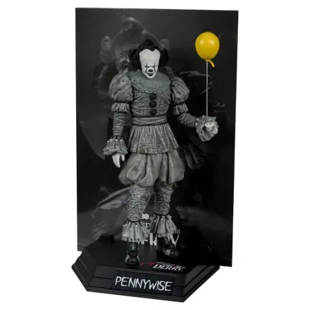IT Welcome to Derry - Movie Maniacs - Statue - Pennywise (Black & White)