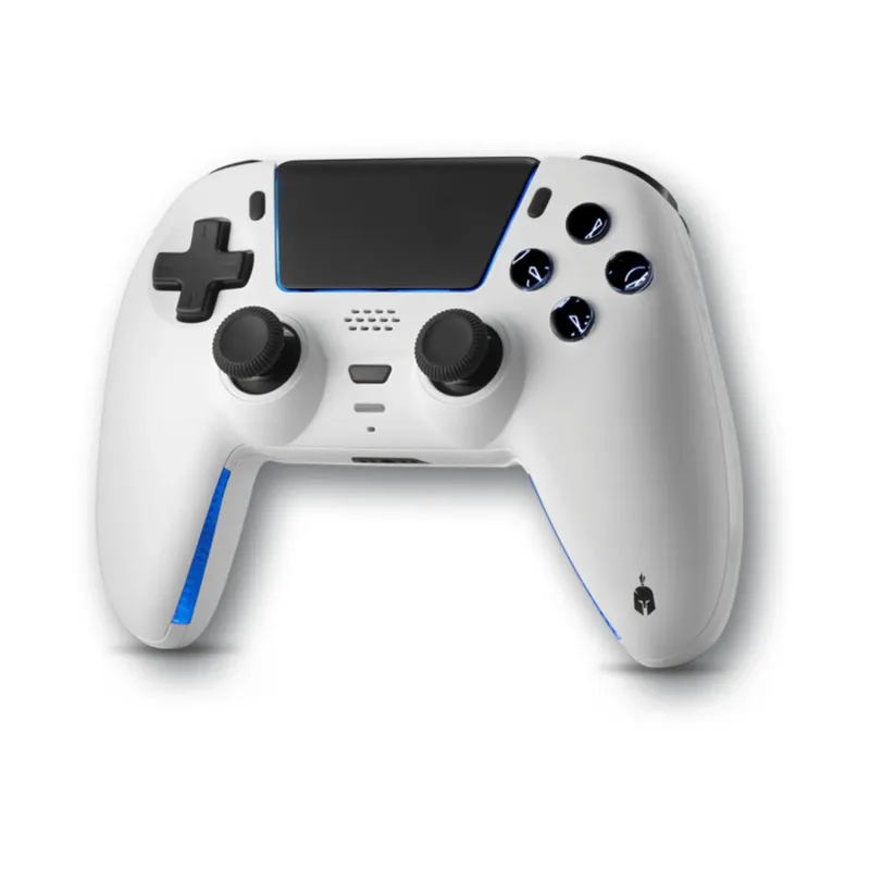 Sarissa Wireless Controller (compatible PS5, PS4, PC, Switch) - White & one extra faceplate