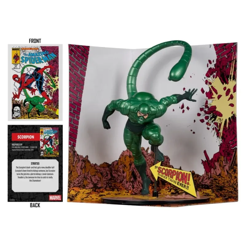 Marvel - PVC Statue 1/10 - The Amazing Spider-Man - Scorpion (Metallic) 318 (Gold Label)